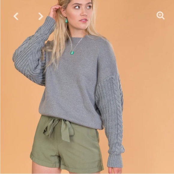 Elsie & Zoey Chunky Knit Crewneck Sweater Size Women L/XL - Picture 10 of 10